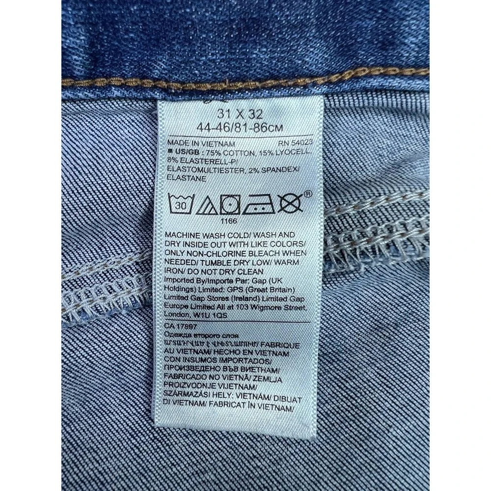 Banana Republic Jeans Mens Blue‎ Slim Traveler Rinse Tapered Stretch Fits 31x32